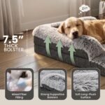 Corner Dog Bed for Large Dogs, 39" Large Fluffy Orthopedic Pet Beds - Image 4