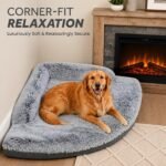 Corner Dog Bed for Large Dogs, 39" Large Fluffy Orthopedic Pet Beds - Image 6