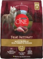 Purina ONE True Instinct Dry Dog Food, Real Turkey & Venison, 27.5 lb Bag