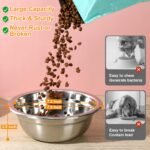 COMESOON 2 Pack 7.2" Stainless Steel Dog Bowls 50oz Thickened Durable Replacement Dog Food Bowls for Food and Water, Fit for COMESOON Bowl Stand DB-W01 - Image 3
