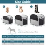 Petsfit Portable Dog Crate，Pop Up Dog Crate for Medium Dogs，Waterproof Pet Cage Dog Kennel for Indoor/Outdoor，Lightweight Dog Carrier for Travelling，Grey - Image 3