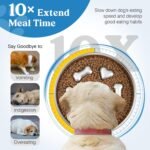 Slow Feeder Dog Bowls, 304 Stainless Steel Slow Feeder Bowl, 5 Cups - Image 3