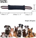 Clysoru Tug Toy for Dogs Tug of War Dog Toy with 2 Strong Red Band Handles Lasting Training Equipment Puppy to Large Dogs Interactive Toy Best for Tug of War Pull Indestructible Rope Toys (Dark) - Image 4