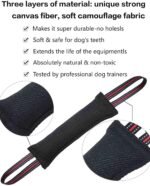 Clysoru Tug Toy for Dogs Tug of War Dog Toy with 2 Strong Red Band Handles Lasting Training Equipment Puppy to Large Dogs Interactive Toy Best for Tug of War Pull Indestructible Rope Toys (Dark) - Image 5
