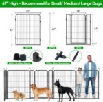 Kfvigoho Dog Playpen Outdoor Extra Wide 32 Panels Heavy Duty Dog Fence 47" - Image 4