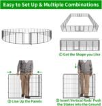 Kfvigoho Dog Playpen Outdoor Extra Wide 32 Panels Heavy Duty Dog Fence 47" - Image 8