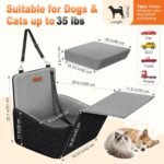Elevated Dog Car Seat for Small and Medium Dogs Up to 35 lb - Image 4