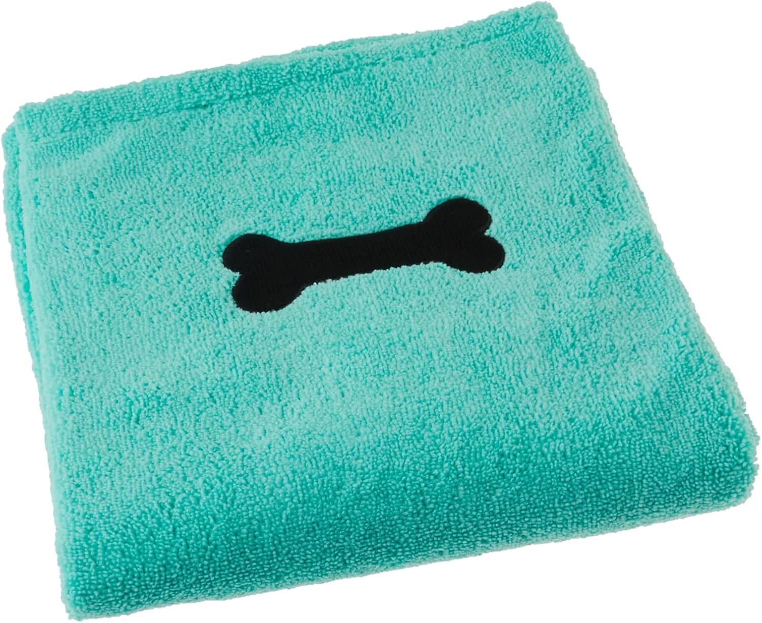 Bone Dry Pet Grooming Towel Collection Absorbent Microfiber X-Large, 41×23.5″, Embroidered Green Bone Dry Pet Grooming Towel Collection Absorbent Microfiber X-Large, 41×23.5″, Embroidered Green