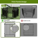 32" H Dog Playpens, Upgraded Heavy Duty Tube Puppy Play Pen for Indoors,Dog playpen Outdoor for Small Medium Dogs, Portable Dog Pen, 12 Panels - Image 3