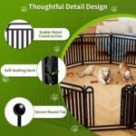 32" H Dog Playpens, Upgraded Heavy Duty Tube Puppy Play Pen for Indoors,Dog playpen Outdoor for Small Medium Dogs, Portable Dog Pen, 12 Panels - Image 4