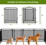 32" H Dog Playpens, Upgraded Heavy Duty Tube Puppy Play Pen for Indoors,Dog playpen Outdoor for Small Medium Dogs, Portable Dog Pen, 12 Panels - Image 6