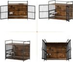 ROOMTEC 41 Inch Dog Crate Furniture, Indoor Kennel End Table - Image 6