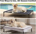 Veehoo Cooling Elevated Dog Bed with Washable & Waterproof Padded Cover - Image 5