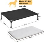 Veehoo Cooling Elevated Dog Bed with Washable & Waterproof Padded Cover - Image 6