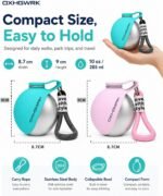 2 Pack Portable Dog Water Bottle with Bowl, 2 in 1 10oz Stainless Steel Travel Water Bottle for Dogs, Foldable Silicone Bowl, Leak-Proof Water Dispenser for Walking Hiking - Image 6