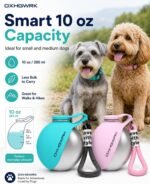 2 Pack Portable Dog Water Bottle with Bowl, 2 in 1 10oz Stainless Steel Travel Water Bottle for Dogs, Foldable Silicone Bowl, Leak-Proof Water Dispenser for Walking Hiking - Image 7