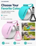 2 Pack Portable Dog Water Bottle with Bowl, 2 in 1 10oz Stainless Steel Travel Water Bottle for Dogs, Foldable Silicone Bowl, Leak-Proof Water Dispenser for Walking Hiking - Image 9