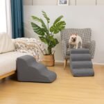 Aodisman Dog Stairs for Small Dogs and Cats,3-Step Pet Ramp for Bed & Couch - Image 7