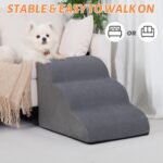 Aodisman Dog Stairs for Small Dogs and Cats,3-Step Pet Ramp for Bed & Couch - Image 8