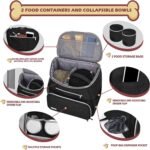 BAGLHER Dog Travel Bag, Dog Travel Backpack for Supplies, Black - Image 2