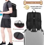 BAGLHER Dog Travel Bag, Dog Travel Backpack for Supplies, Black - Image 5