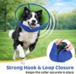 Soft Dog Cone Collar to Stop Licking After Surgery, Comfy Dog Cone Alternative for Large Medium Small Dogs/Cats, Adjustable Washable E-Collar for Spay Neuter Recovery and Neck Protection - Image 7