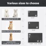 PADOOR Pet Feeding Mat-Absorbent Dog Mat for Food and Water Bowl-No Stains Easy Clean Dog Food Mat-Quick Dry Water Dispenser-Puppy Supplies Accessories - Image 6