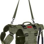 OneTigris Dog Lift Harness for Large Dogs, Dog Hip Support Brace, Full Body Lifter with Handles Invictus Multifunctional Mobility Assistance Vest for Back Legs (Green, Large)