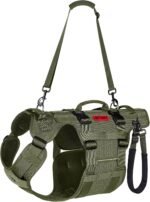 OneTigris Dog Lift Harness for Large Dogs, Dog Hip Support Brace, Full Body Lifter with Handles Invictus Multifunctional Mobility Assistance Vest for Back Legs (Green, Large)