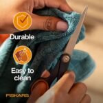 Fiskars Pet Grooming Trimming Scissors for Dogs & Cats, 6.75", Orange/Black - Image 8