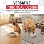 Loving Pets Dolce Moderno Dog Bowl – Modern Melamine Dog Food Bowl & Dog Water Bowl – Durable, Non-Slip Pet Dish for Small & Medium Dogs – Dishwasher Safe Dog Bowl (Small, 16 oz) - Image 4