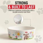 Loving Pets Dolce Moderno Dog Bowl – Modern Melamine Dog Food Bowl & Dog Water Bowl – Durable, Non-Slip Pet Dish for Small & Medium Dogs – Dishwasher Safe Dog Bowl (Small, 16 oz) - Image 5