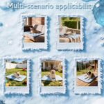 Dog Cooling Mat for Large Dogs, Long-Lasting Cool Pad for Dogs Outdoor & Indoor Use with Ice Silk Fabric & Waterproof Cover, Cooling Pet Bed 36" x 26", Non-Slip Washable Pet Blanket (Cryo Ice Blue) - Image 6