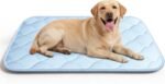 Dog Cooling Mat for Large Dogs, Long-Lasting Cool Pad for Dogs Outdoor & Indoor Use with Ice Silk Fabric & Waterproof Cover, Cooling Pet Bed 36" x 26", Non-Slip Washable Pet Blanket (Cryo Ice Blue) - Image 8