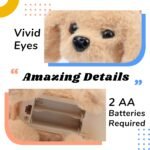 Hopearl Walking Dog Golden Retriever Interactive Electronic Pet Plush Toy Puppy Woof and Moving Animated Nodding Head Gifts for Toddlers Birthday, Brown, 7'' - Image 5