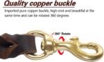 LWBMG Leather Dog Leash 6ft x 3/4 inch, Heavy Duty Genuine Leather Braided Dog Training Leash, Soft and Strong Pet Lead for Large, Medium, Small Dogs - Image 3