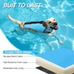 VIVAGLORY Dog Life Vest Sports Style Dog Swim Vest, S, Blue - Image 3