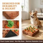 Carrot Dog Toy, Snuffle Mat for Dogs Toy Carrot, Interactive Carrots Dog Plush Puzzle Toys,Carrot Garden Dog,Dog Carrot Toys Pet Stress Relief with 12 Carrots - Image 4