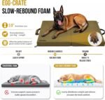 ONETIGRIS Foldable Waterproof Dog Bed for Large Size Dogs Indoor Outdoor - Image 4