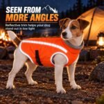 Reflective Orange Dog Hunting Vest, Warm Dog Winter Coat for Outdoor Use - Image 6