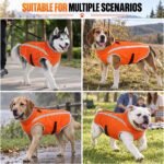 Reflective Orange Dog Hunting Vest, Warm Dog Winter Coat for Outdoor Use - Image 7