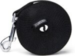 Strong Durable Nylon 10ft Long Dog Training Leash, Traction Rope, 1 Inch Wide, for Small and Medium Dog (Black, 10 Feet) - Image 7