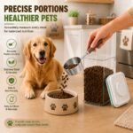 Pet Dog-Cat Airtight Food Storage-Container - 4.2Qt/4L jar with lid and 1/4Cup scoop | Holds 3–5 pounds of dry pet food | BPA-Free - Image 5