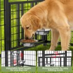 LOVMOR 10' x 10' Outdoor Dog Kennel with Roof for Large Dogs - Image 6