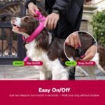Didog No Pull Dog Harness for Medium Dogs, Breathable Mesh, Hot Pink, M - Image 4