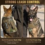 WINSEE 2X Metal Buckle Service Working MOLLE Dog Vest with 10 Pet Patches - Image 3
