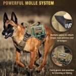 WINSEE 2X Metal Buckle Service Working MOLLE Dog Vest with 10 Pet Patches - Image 7