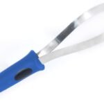 BOTH WINNERS Dual-Sided Shedding Blade with Stainless Steel Blade De-Shedding Tool for All Dog Coat Types- Soft Touch Grip (BLUE)