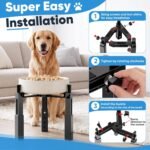Aystkniet Dog Bowl Stand, Elevated Dog Bowl Holder Raised Dish(Stand Only) - Image 3