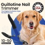 Resco Deluxe Guillotine Dog Nail Clippers for Small to Medium Dogs with Comfort Grips, Blue - Image 3
